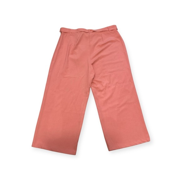 Forever 21+ Coral Wide Leg Pants Size 3X workwear office staple capsule casual - Picture 2 of 5